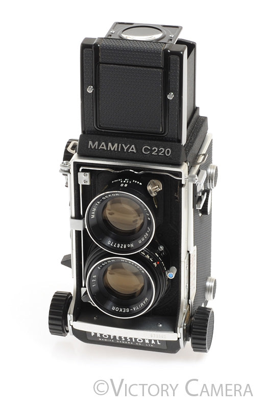 Mamiya C220 6x6 TLR Camera w/ 80mm f2.8 Lens -Clean, New Seals- - Victory Camera