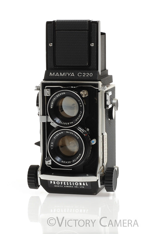 Mamiya C220 6x6 TLR Camera w/ 80mm f2.8 Lens -Clean, New Seals- - Victory Camera