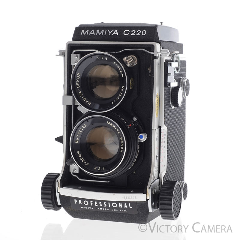 Mamiya C220 6x6 TLR Camera w/ 80mm f2.8 Lens -New Seals- [EXC] - Victory Camera