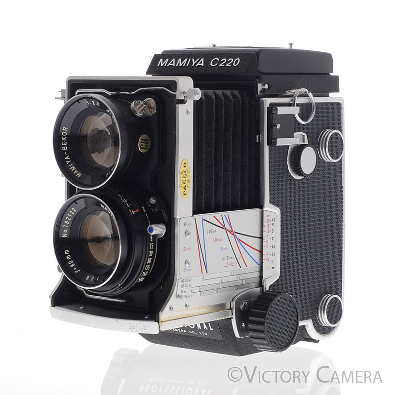 Mamiya C220 6x6 TLR Camera w/ 80mm f2.8 Lens -New Seals- [EXC] - Victory Camera