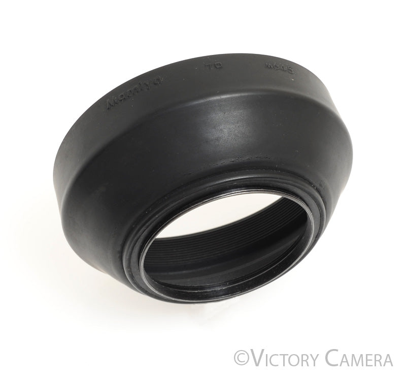 Mamiya 645 70mm f2.8 Collapsible Rubber Lens Shade / Hood