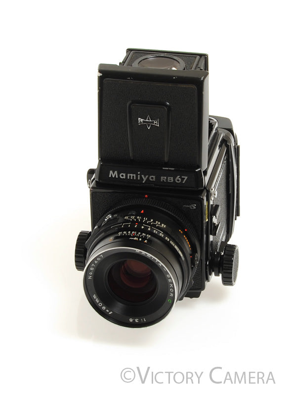 Mamiya RB67 Pro-S Camera w/ 90mm f3.8 Lens 120 Back WLVF -Clean, New Seals - [EXC] - Victory Camera