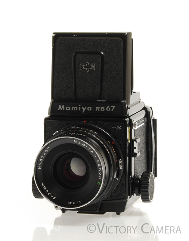 Mamiya RB67 Pro-S Camera w/ 90mm f3.8 Lens 120 Back WLVF -Clean, New Seals - [EXC] - Victory Camera