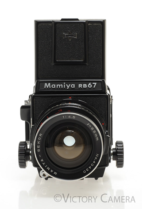 Mamiya RB67 Pro-S Camera w/ 65mm f4.5 Lens 120 Back WLVF -New Seals- [EXC+] - Victory Camera