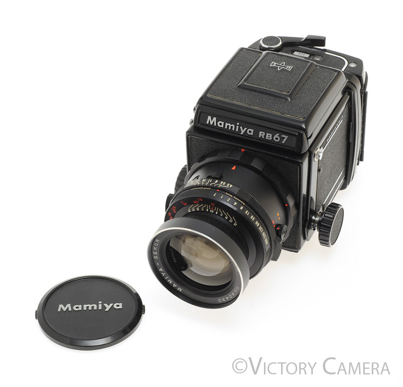 Mamiya RB67 Pro-S Camera w/ 65mm f4.5 Lens 120 Back WLVF -New Seals- [EXC+] - Victory Camera