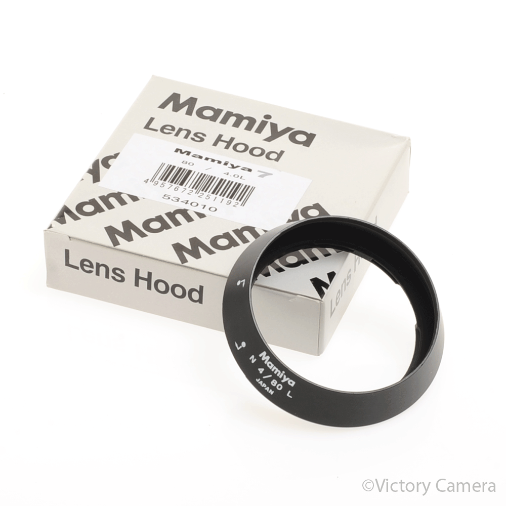 Mamiya 7 80mm f4 N L Lens Shade / Hood -NOS- [MINT] - Victory Camera
