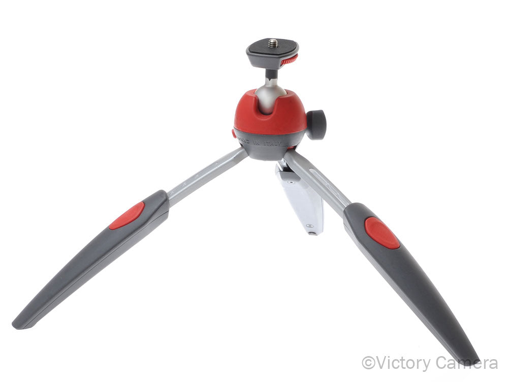 Manfrotto PIXI EVO MTPIXIEVO-RD Red Ball Head Mini Tripod 2.5kg Load Cap [EXC+] image 1