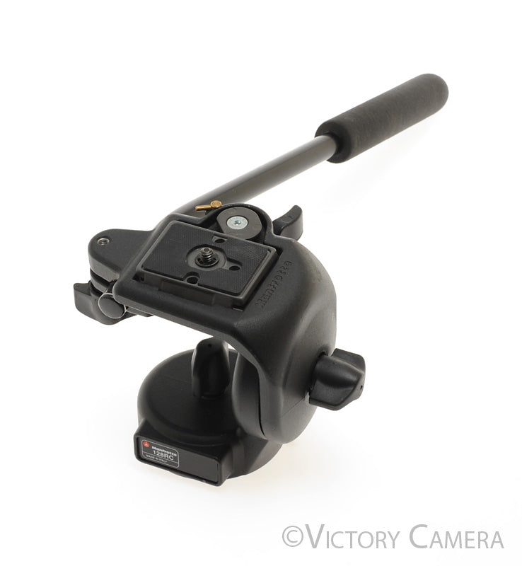 Manfrotto 128RC Tripod Head w/ QR Plate &amp; Arm [EXC] - Victory Camera