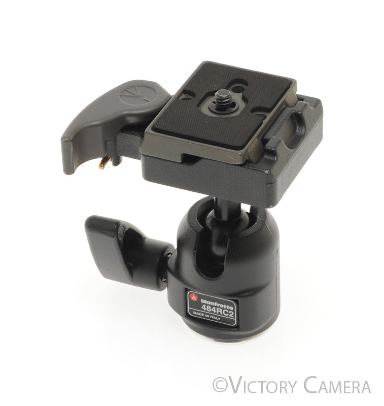 Manfrotto 484RC2 484 RC2 Tripod Ball Head w/ Quick Release Plate [EXC] - Victory Camera