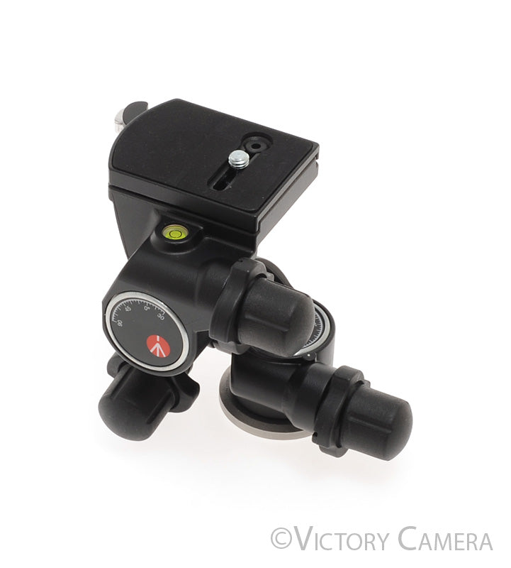Manfrotto Bogen 3-Way Geared Pan-and-Tilt Head with 410PL QR [MINT] - Victory Camera