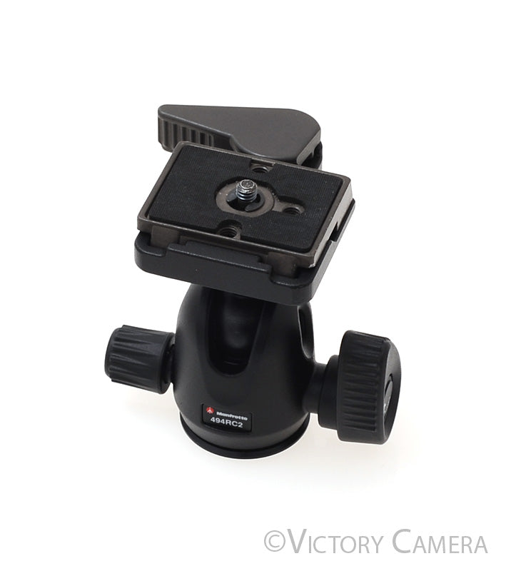Manfrotto 496CR2 Tripod Ball Head w/ QR Plate [EXC+] - Victory Camera