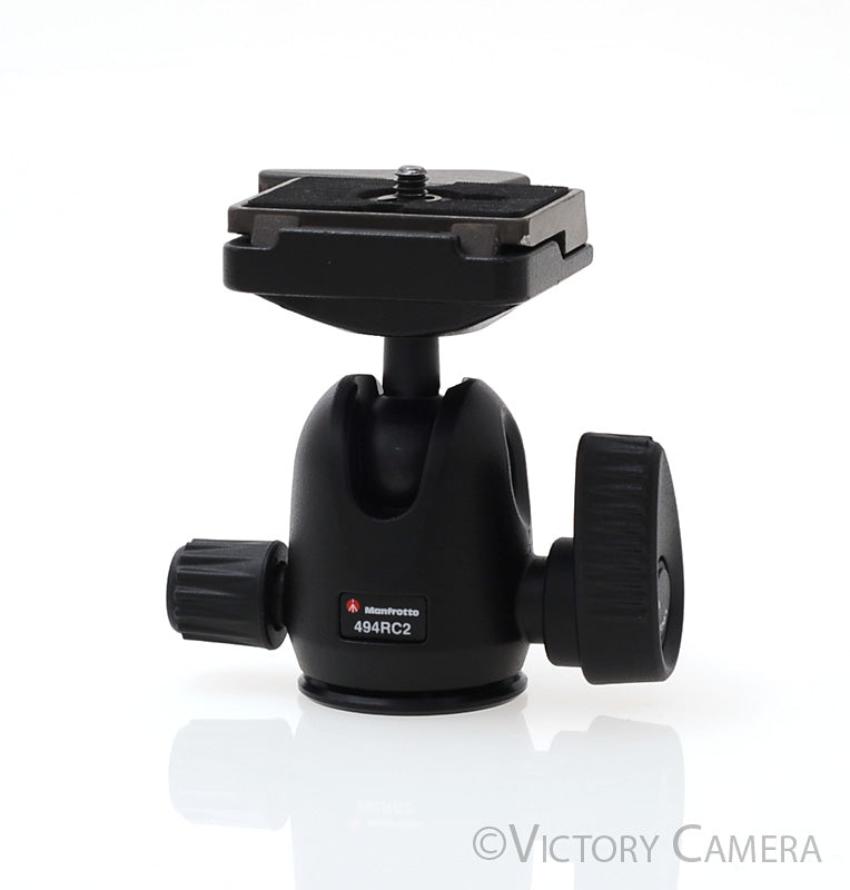 Manfrotto 496CR2 Tripod Ball Head w/ QR Plate [EXC+] - Victory Camera