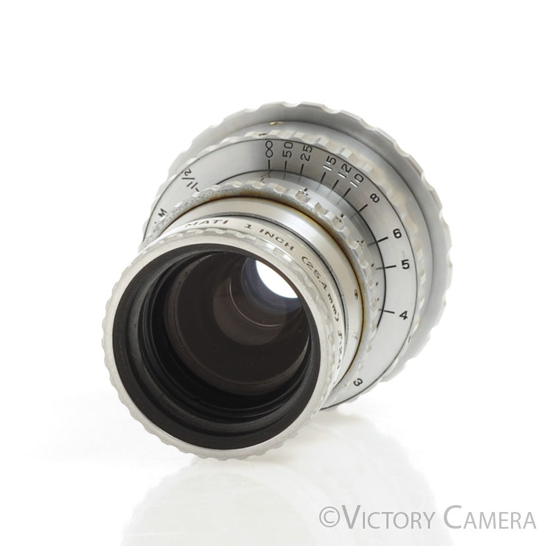Mati Rare 1&quot; (25.4mm) f2 Cine Navitar Lens for 16mm Fastax Mount [EXC] - Victory Camera