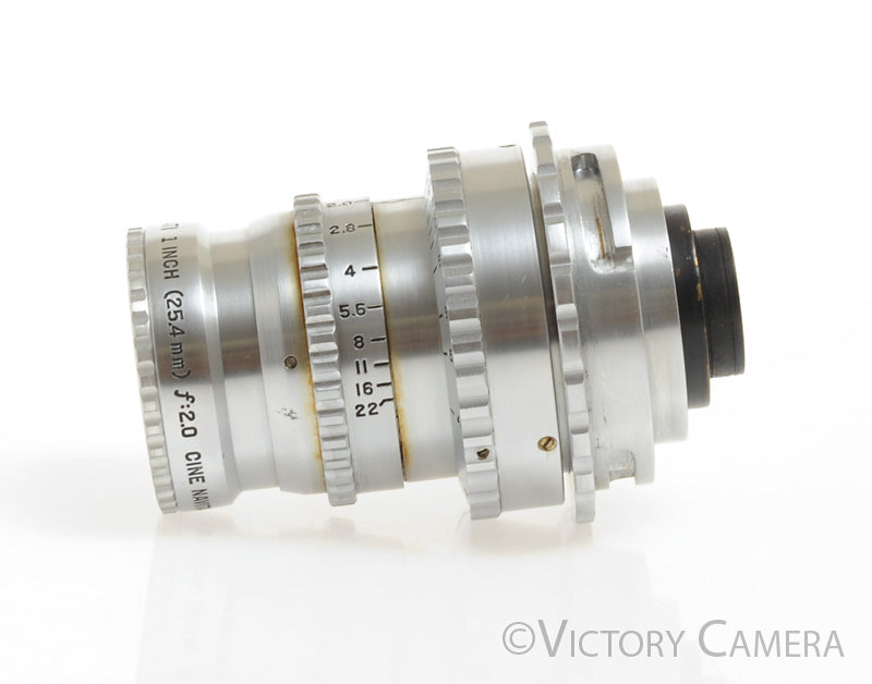 Mati Rare 1&quot; (25.4mm) f2 Cine Navitar Lens for 16mm Fastax Mount [EXC] - Victory Camera