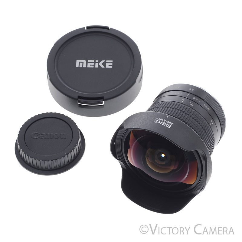 Meike 8mm f3.5 CS Fisheye Lens for APS-C Canon EF  [EXC+] - Victory Camera