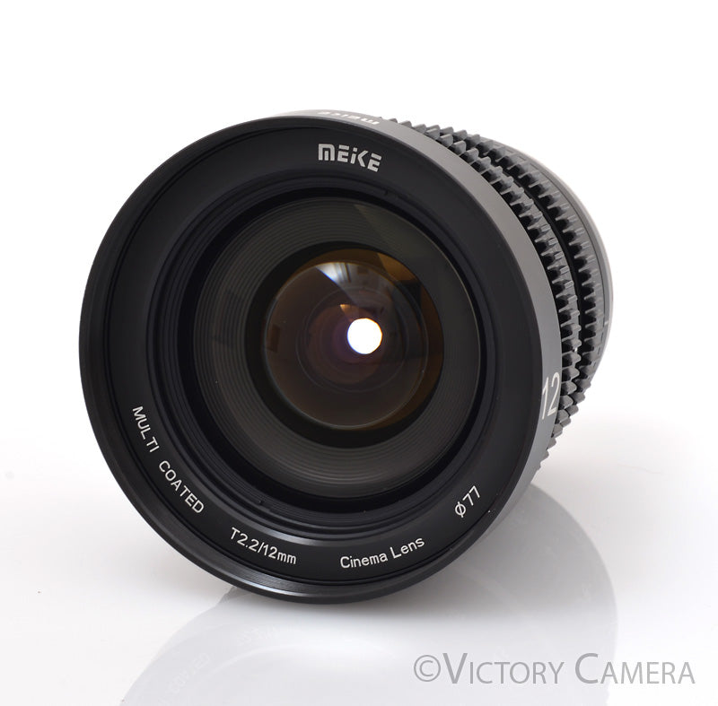 Meike 12mm T2.2 Cinema Lens For MFT Mount Cameras [MINT] - Victory Camera