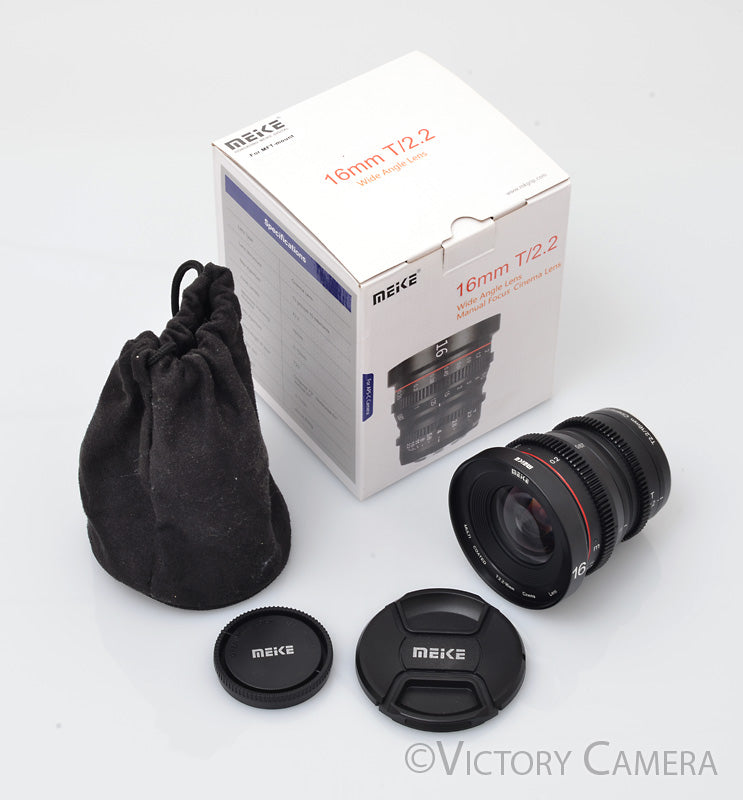Meike 16mm T2.2 Cinema Lens For MFT Mount Cameras [MINT] - Victory Camera