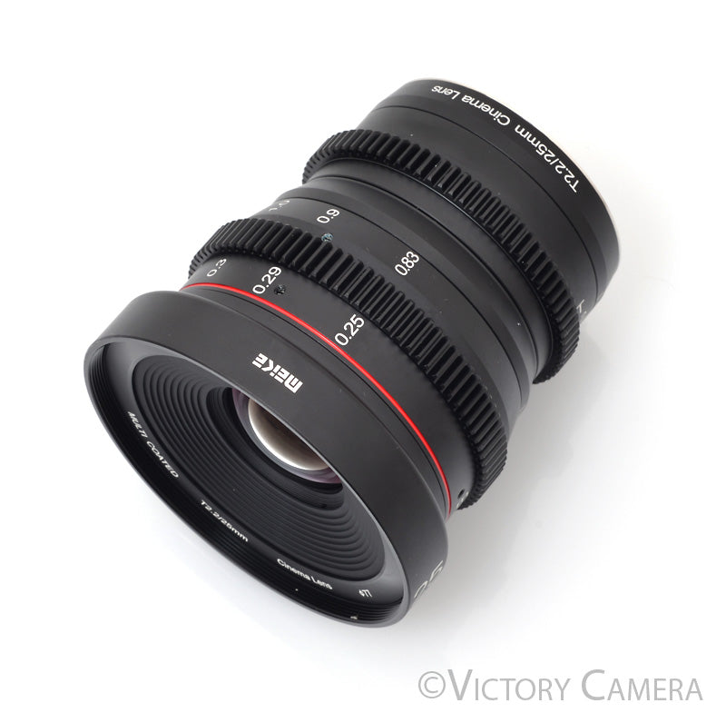 Meike 25mm T2.2 Cinema Lens For MFT Mount Cameras [MINT] - Victory Camera