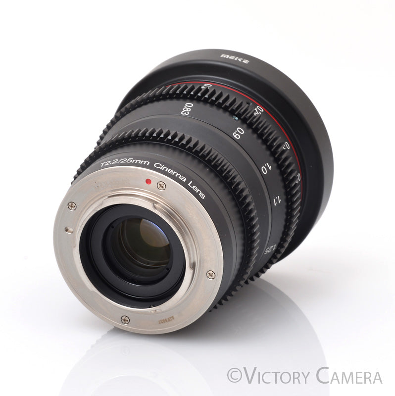 Meike 25mm T2.2 Cinema Lens For MFT Mount Cameras [MINT] - Victory Camera