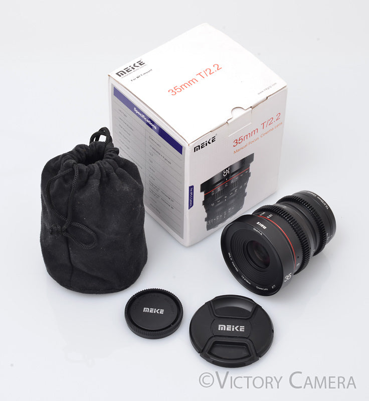 Meike 35mm T2.2 Cinema Lens For MFT Mount Cameras [MINT-] - Victory Camera