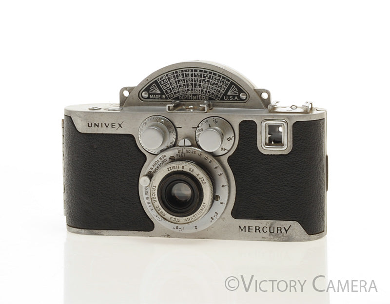 Univex Mercury Model CC 35mm Half Frame Film Camera w/ Disc Shutter [EXC] - Victory Camera
