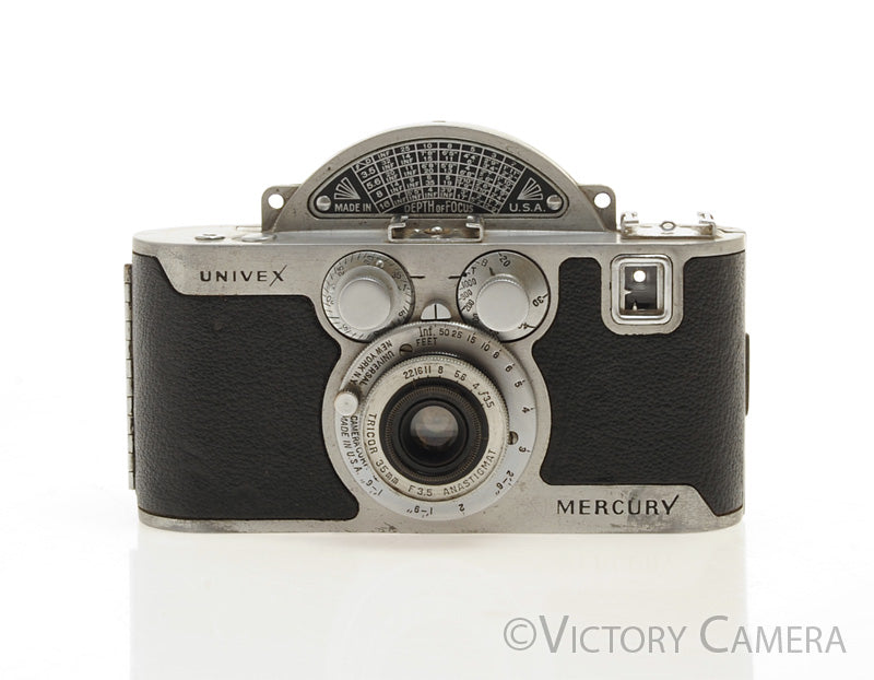 Univex Mercury Model CC 35mm Half Frame Film Camera w/ Disc Shutter [EXC] - Victory Camera