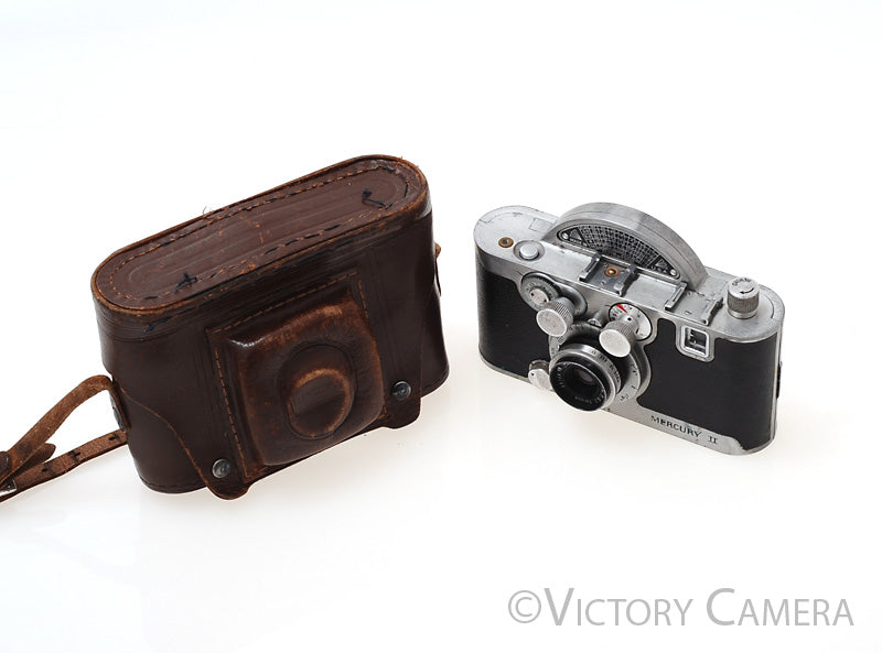 Mercury II Model CX Chrome 35mm Half Frame Film Camera w/ Disc Shutter [EXC-] - Victory Camera