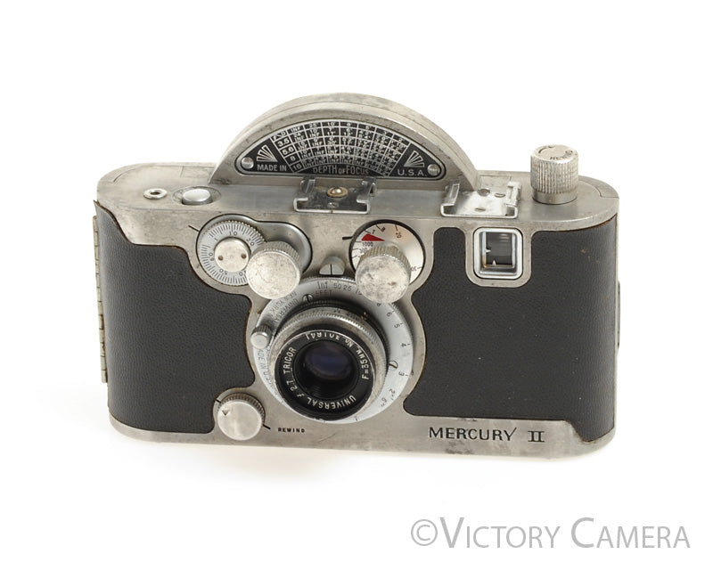 Mercury II Model CX Chrome 35mm Half Frame Film Camera w/ Disc Shutter -Cool- [EXC+] - Victory Camera