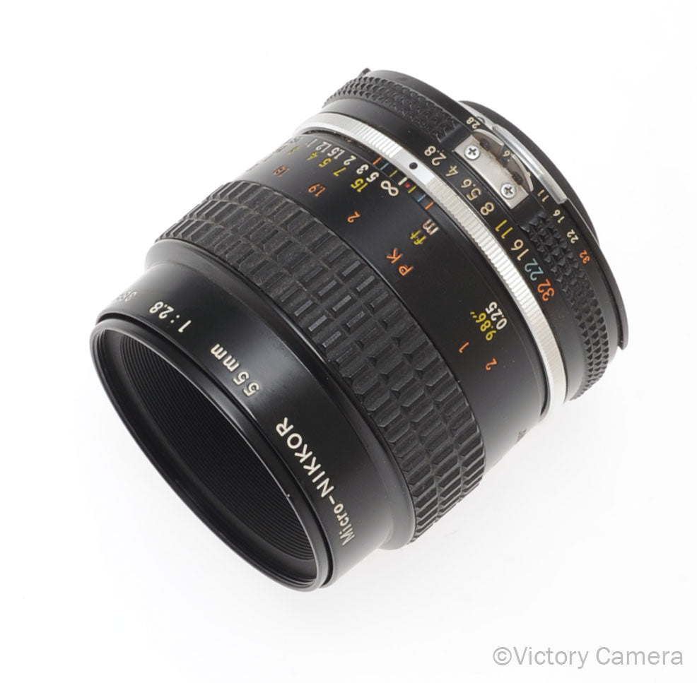 Nikon Micro-Nikkor 55mm f2.8 AI-S Man. Focus Lens -Smooth Focus- [EXC] - Victory Camera