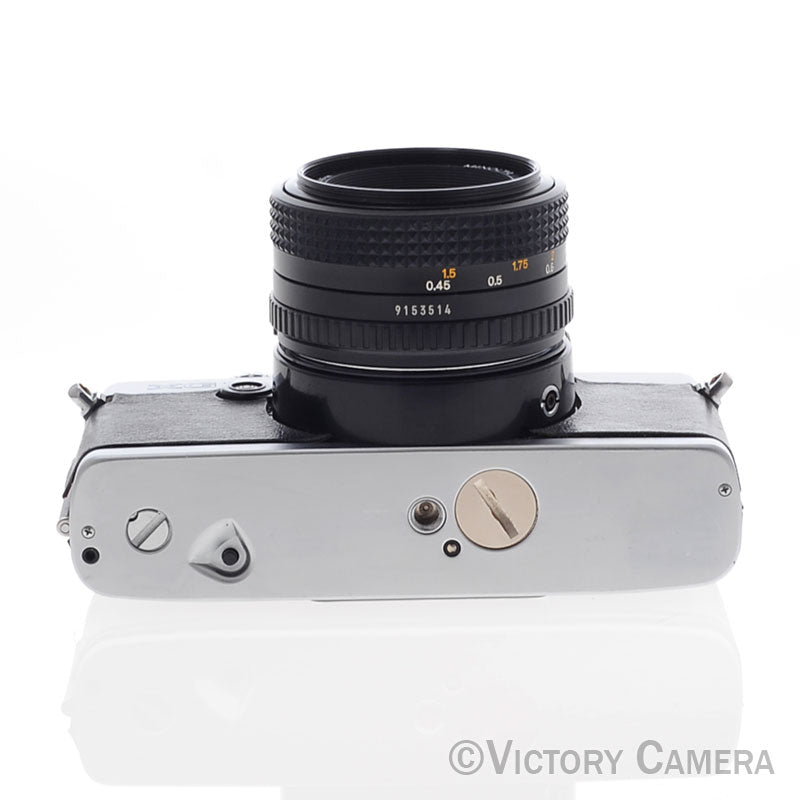Minolta XG-7 XG7 Chrome 35mm Camera w/ Rokkor-X 50mm f1.7 Lens  [EXC+] - Victory Camera