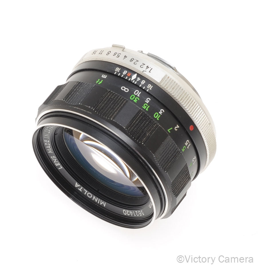 Minolta Rokkor-PF MC 58mm f1.4 Prime Lens [EXC] - Victory Camera