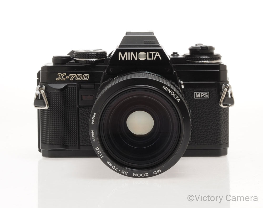 Minolta X-700 X700 Black SLR Film Camera w/ 35-70mm Lens [EXC+] - Victory Camera