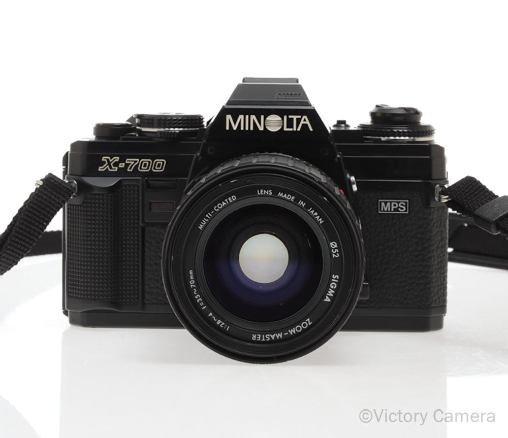 Minolta X-700 X700 Black SLR Film Camera w/ 35-70mm Lens [EXC] - Victory Camera