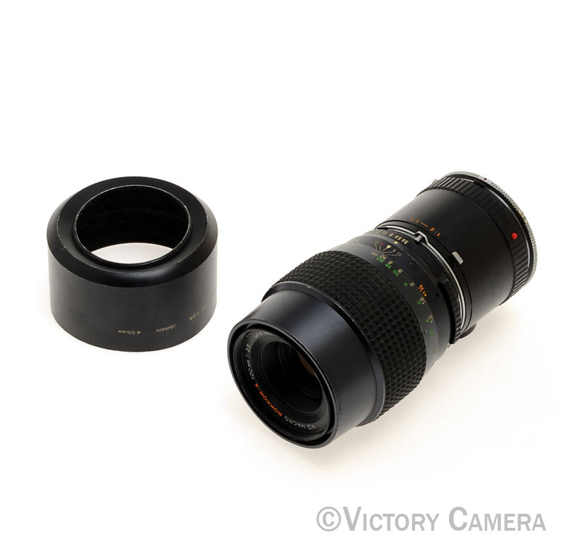 Minolta MD Macro Rokkor-X 100mm f3.5 Lens w/ 1:1 Extension Tube [EXC-] - Victory Camera