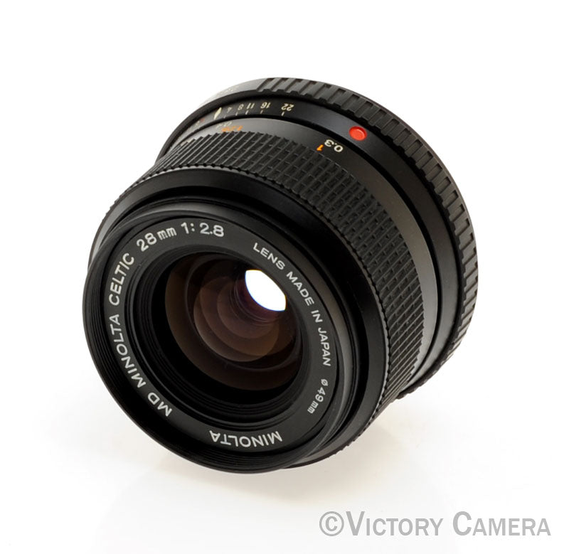 Minolta MD Celtic 28mm f2.8 Wide Angle Lens [EXC] - Victory Camera