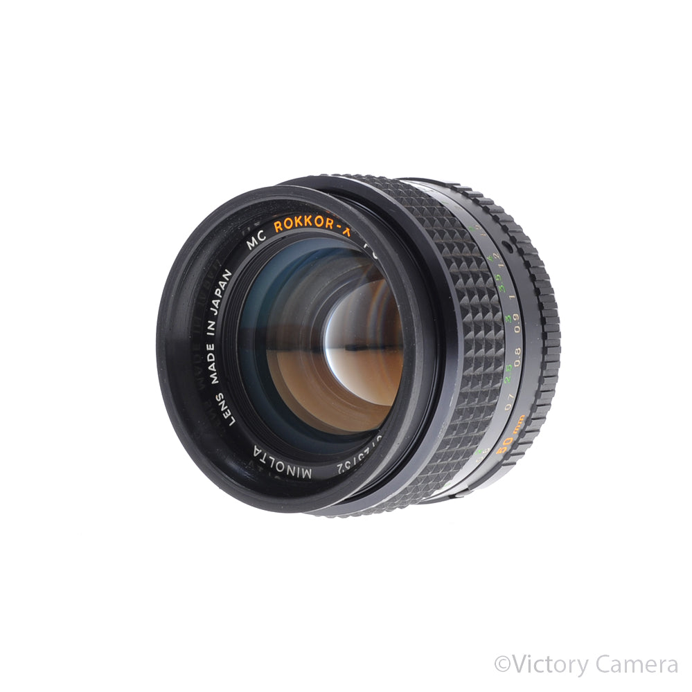 Minolta MD Rokkor-X PG 50mm f1.4 Manual Focus Prime Lens [EXC] - Victory Camera