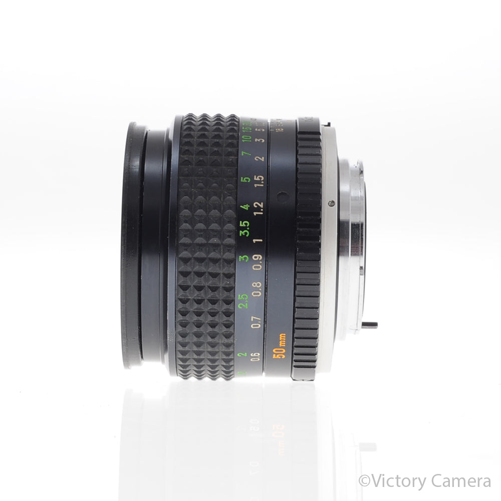 Minolta MD Rokkor-X PG 50mm f1.4 Manual Focus Prime Lens [EXC] - Victory Camera