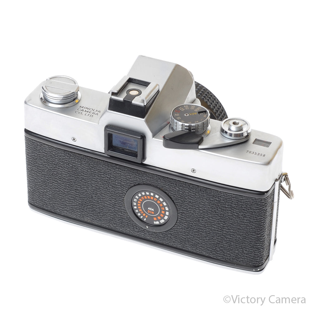 Minolta SRT 102 SRT 102 Chrome 35mm Camera w/ 50mm F1.7 Lens [EXC] image 3