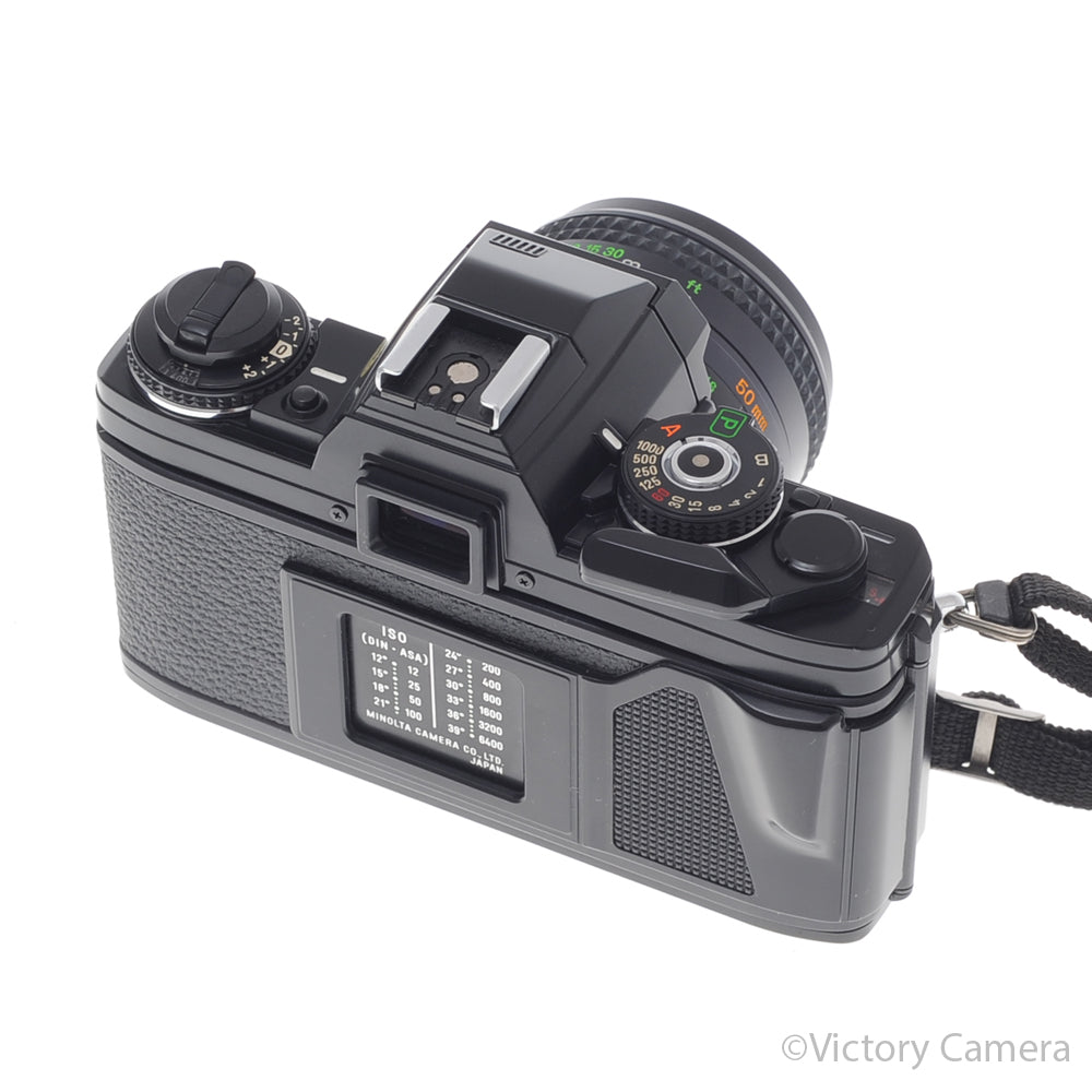 Minolta X-700 X700 Black 35mm SLR Film Camera w/ 50mm f1.7 Lens [EXC+] image 3