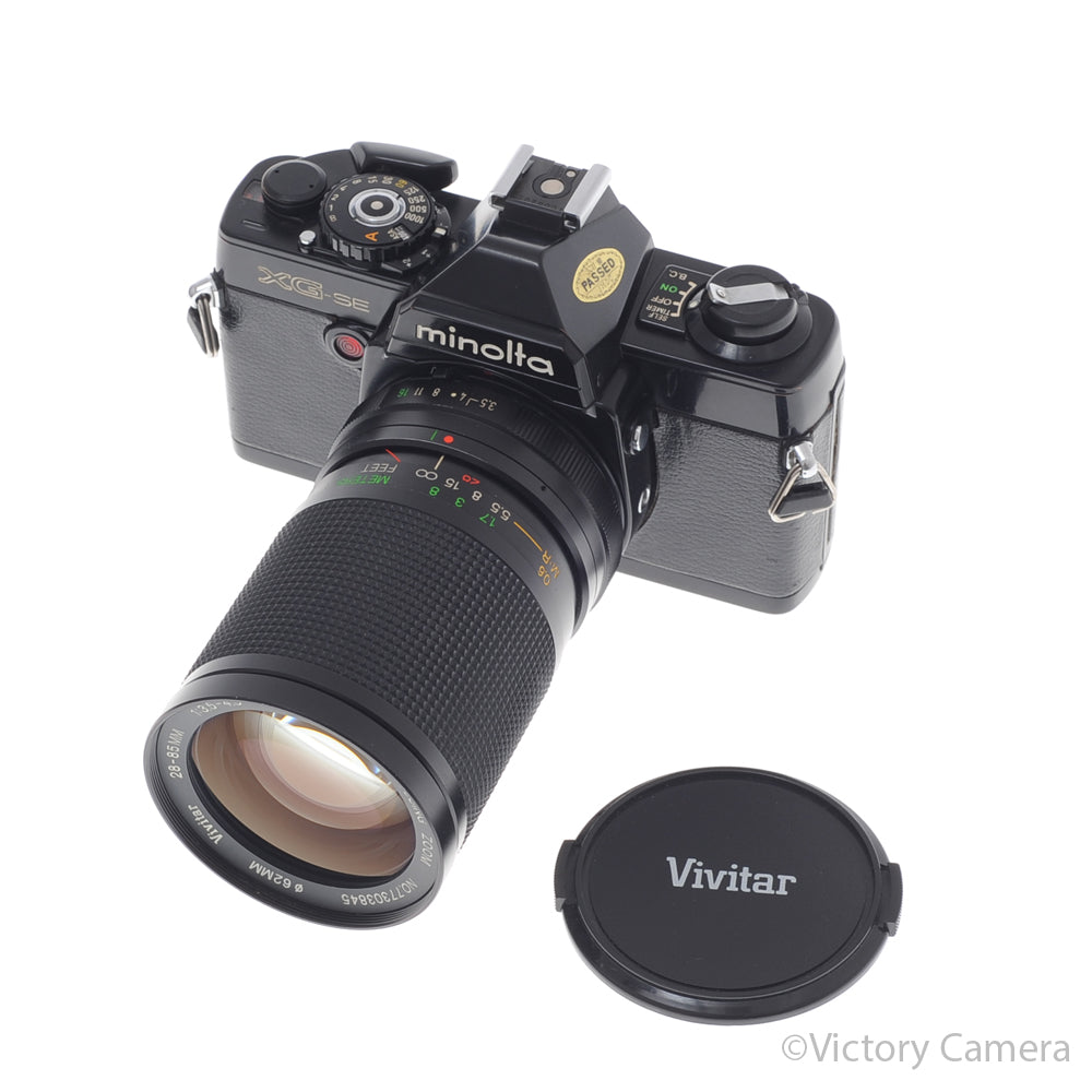 Minolta XG-SE Chrome 35mm Camera w/ MD 28-85mm f3.5-4.5 Lens [EXC] image 5