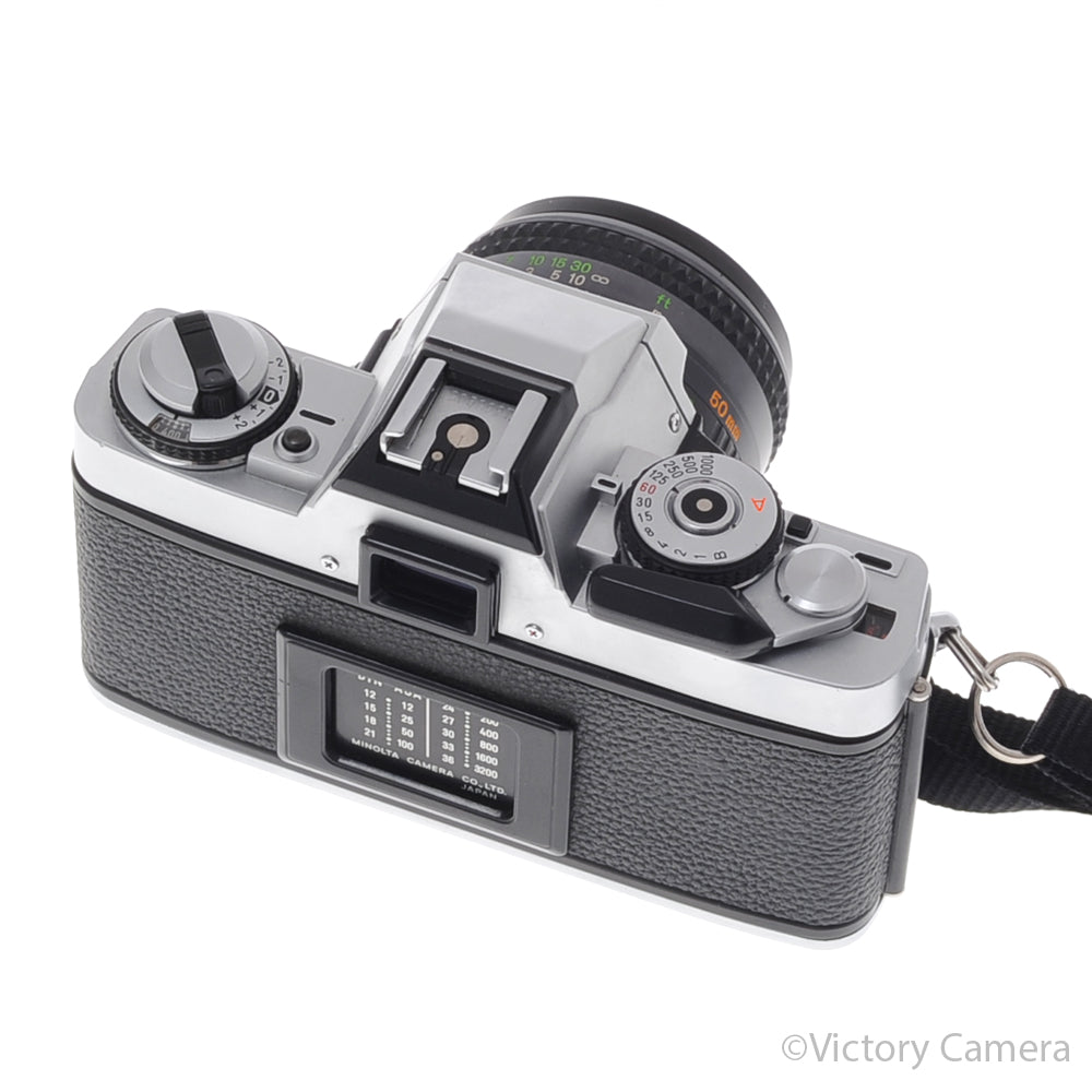 Minolta XG-M Chrome SLR Film Camera w/ 50mm f1.7 Lens [EXC+] - Victory Camera