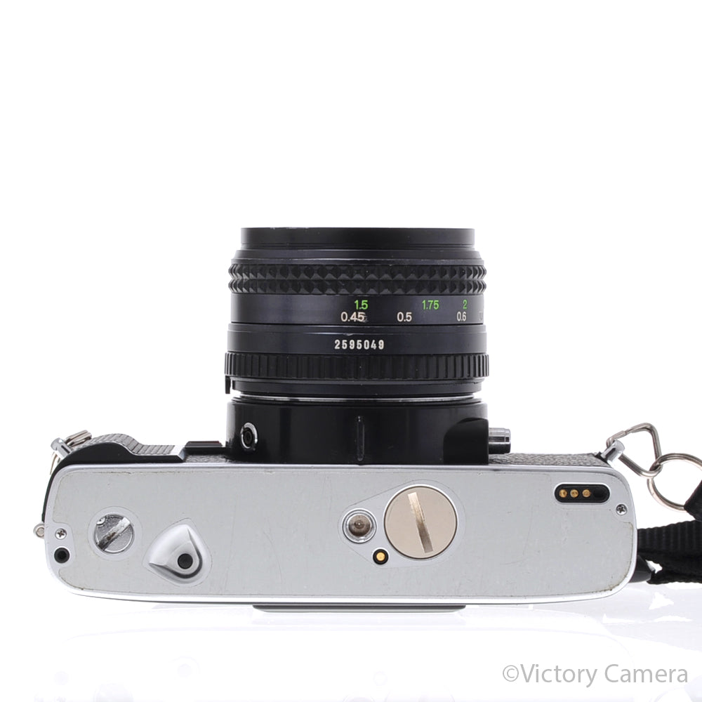 Minolta XG-M Chrome SLR Film Camera w/ 50mm f1.7 Lens [EXC+] - Victory Camera