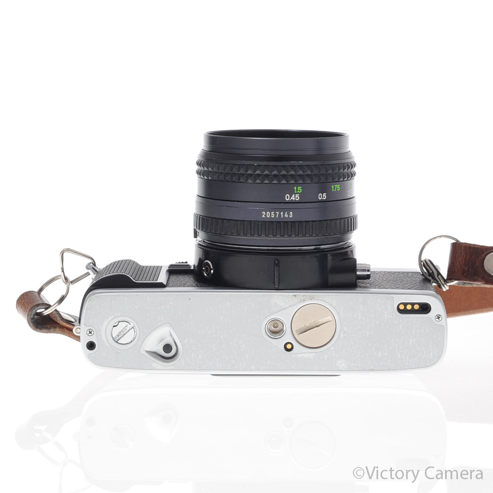 Minolta XG-M Chrome SLR Film Camera w/ 50mm f1.7 Lens [EXC] image 4