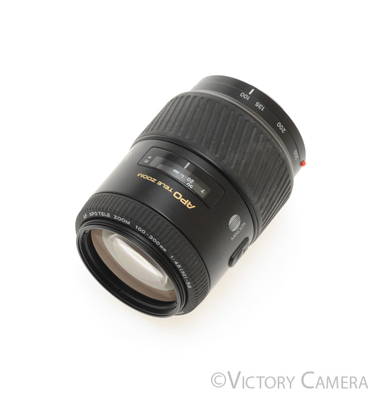 Minolta Maxxum 100-300mm f4.5-5.6 APO Tele Zoom Lens  [EXC] - Victory Camera