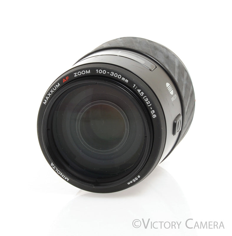 Minolta Maxxum (Sony A) 100-300mm f4.5-5.6 AF Telephoto Zoom Lens -BGN- - Victory Camera