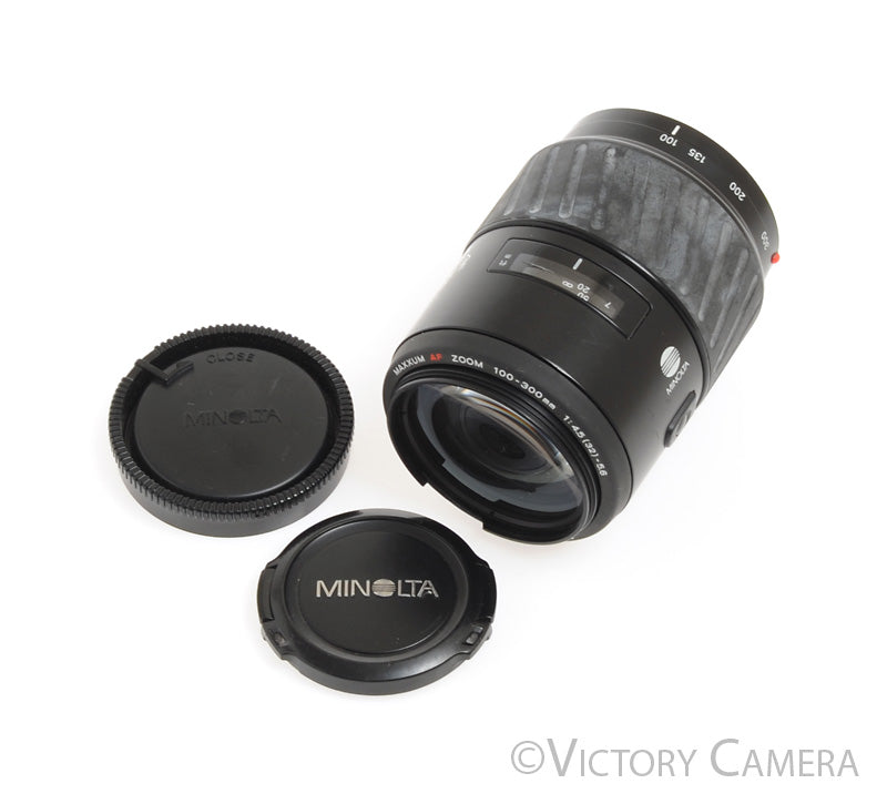 Minolta Maxxum (Sony A) 100-300mm f4.5-5.6 AF Telephoto Zoom Lens -BGN- - Victory Camera