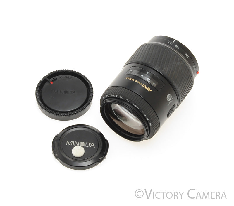 Minolta Maxxum 100-300mm f4.5-5.6 APO Tele Zoom Lens  [EXC] - Victory Camera