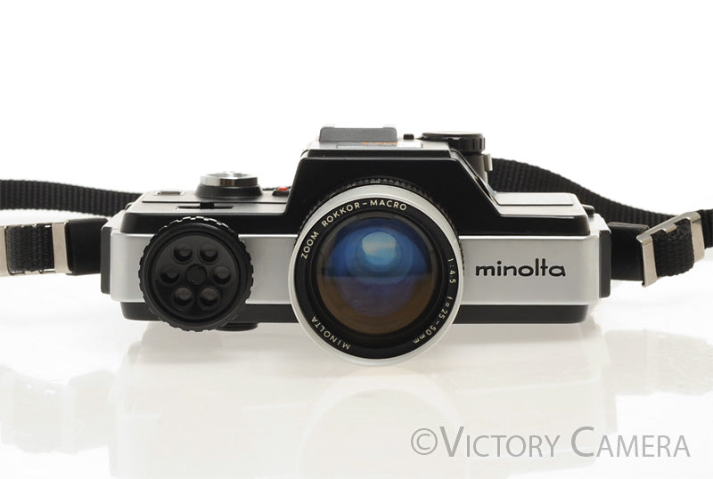 Minolta 110 Zoom SLR Camera w/ Rokkor 25-50mm f4.5 Zoom Lens + Case [EXC+] - Victory Camera