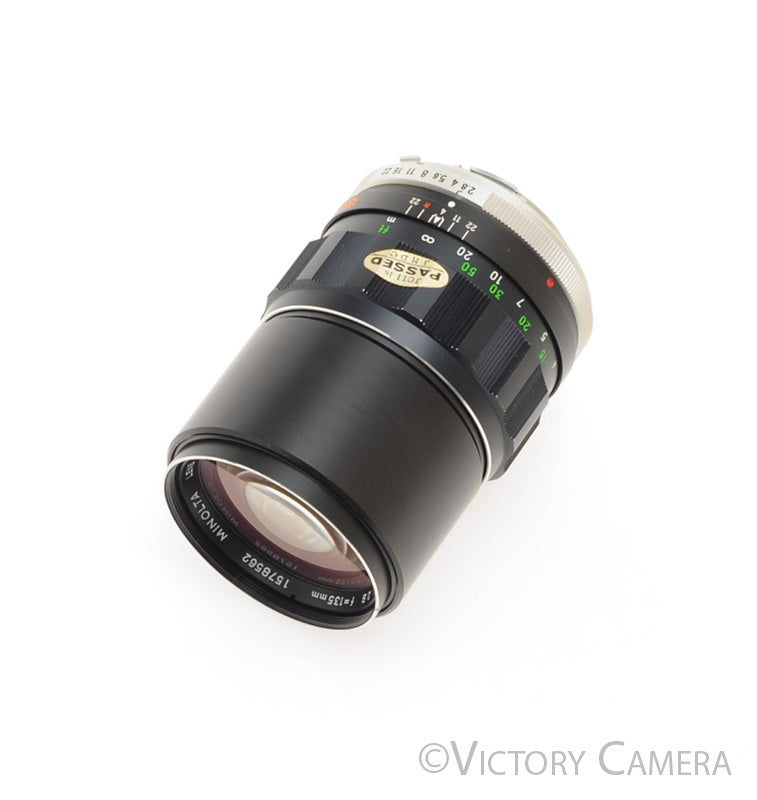 Minolta MC Tele Rokkor-X PF 135mm f2.8 Prime Lens [GOOD] - Victory Camera