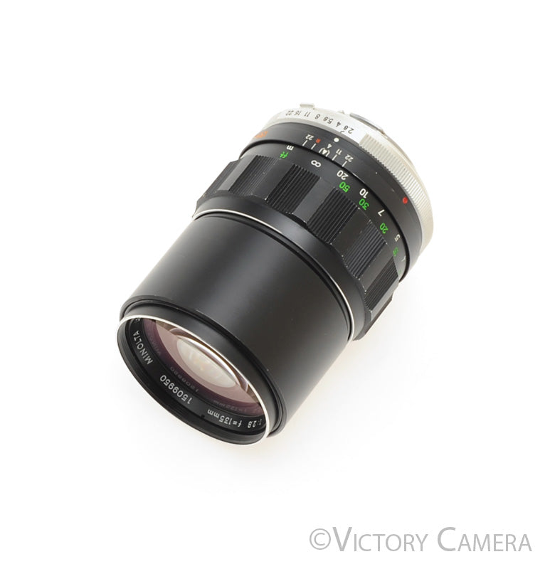 Minolta MC Tele Rokkor-X PF 135mm f2.8 Prime Lens [EXC+] - Victory Camera